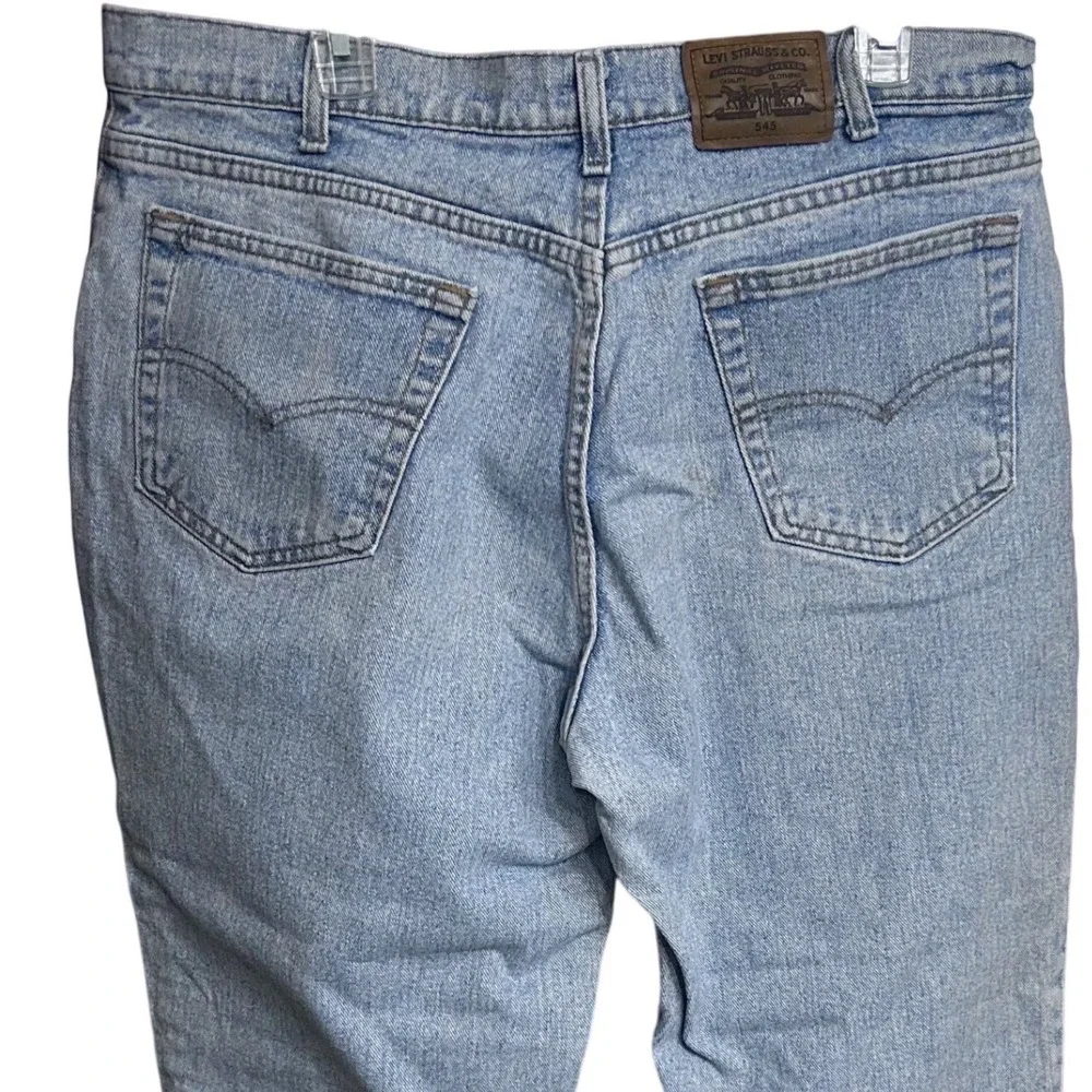 Vintage Levi Strauss 545 Jeans W38 L30‎ Light Wash Loose Fit Denim Pants